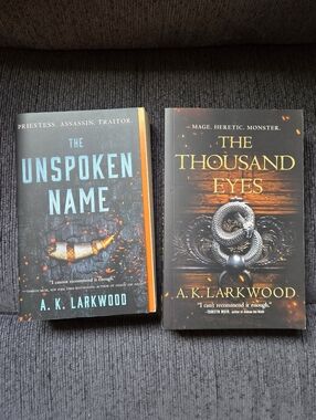 AK Larkwood Paperback Books The Unspoken Name & The Thousand Eyes